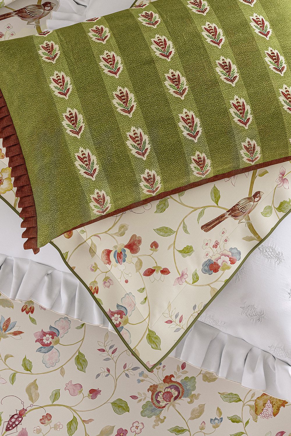Sanderson Arils Garden' Cotton Cushion