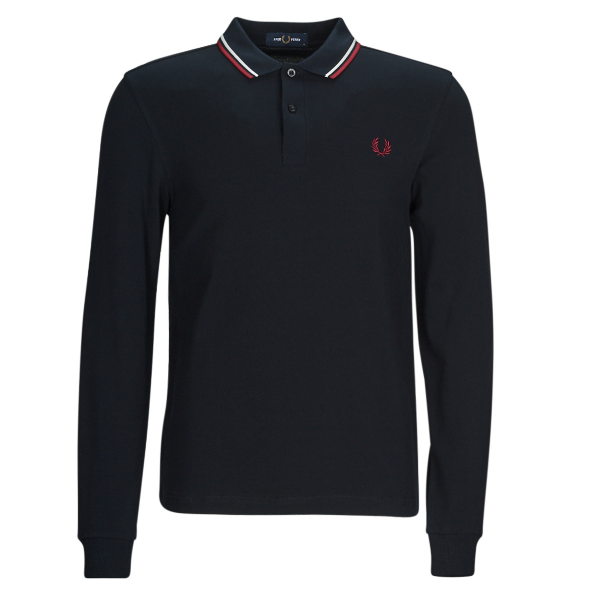 Fred Perry - LS TWIN TIPPED SHIRT - Marine