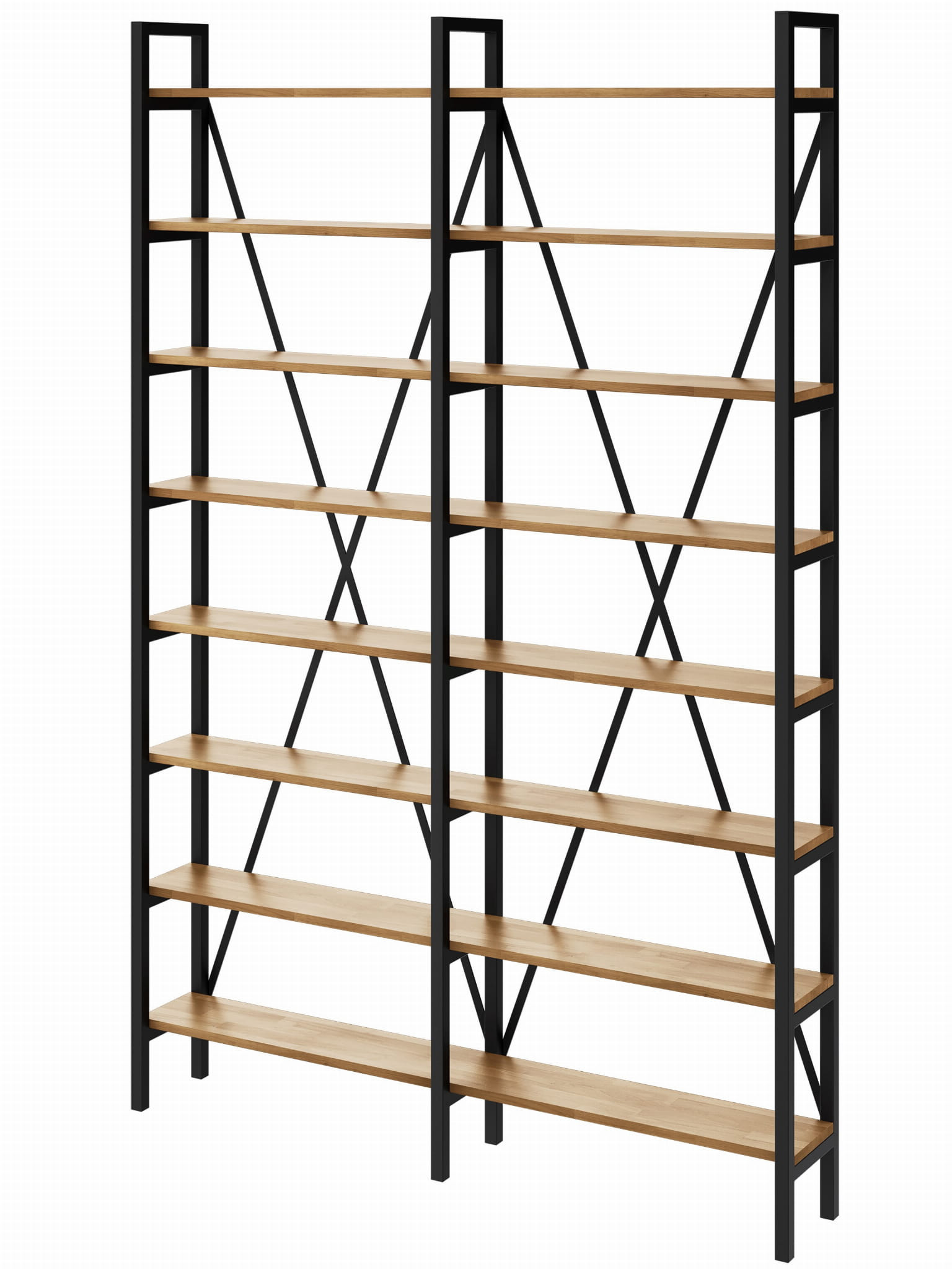 Regał Medium Industrial Loft na książki D8 R 245x160x30 cm