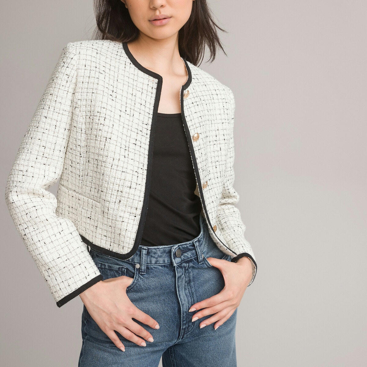 Veste en tweed, coupe cintrée