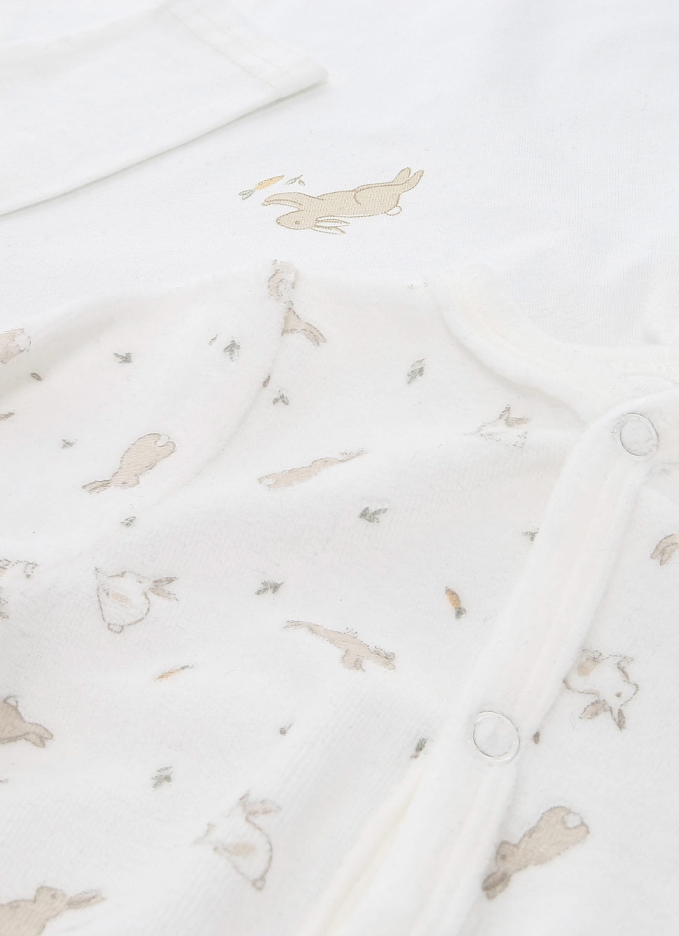 LAPIN SET GRENOUILLÈRE ET BODY ÉCRU