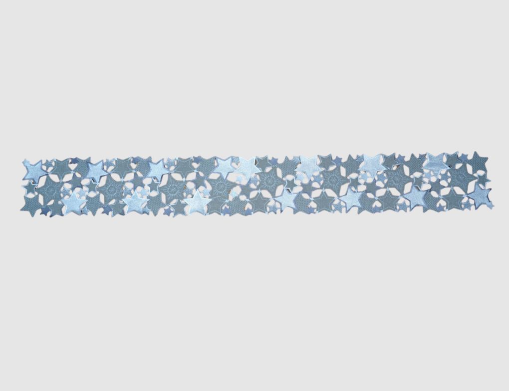Tischband Stern Silber