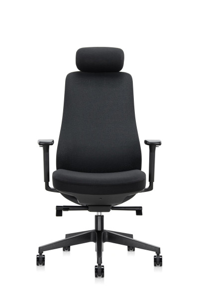Fotel biurowy ergonomiczny Copper czarny tkanina/siatka