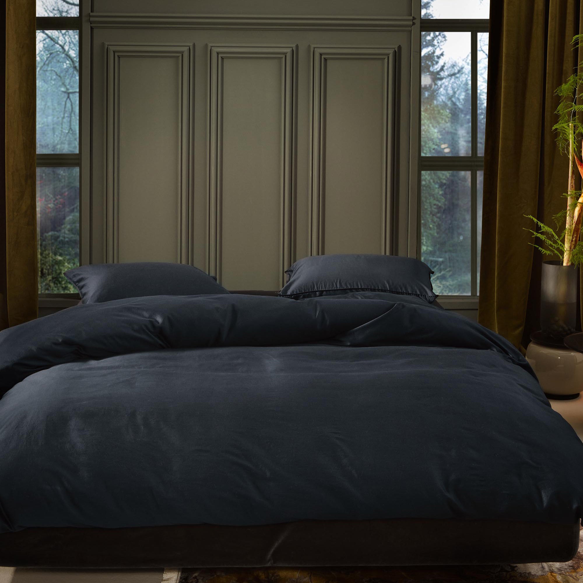 Essenza Minte Dekbedovertrek 200 x 220 cm - Nightblue