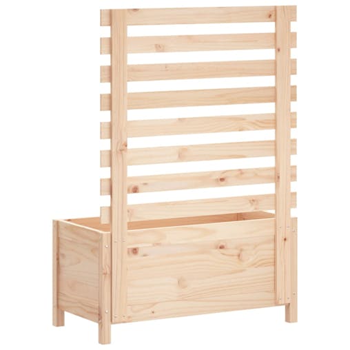 NNEVL Garden Planter with Rack 79x39.5x114 cm Solid Wood Pine