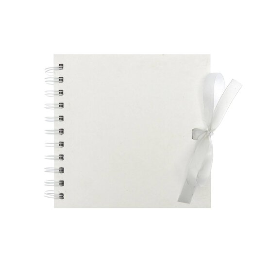 Spiral Bound White Scrapbook 6 x 6 Inches