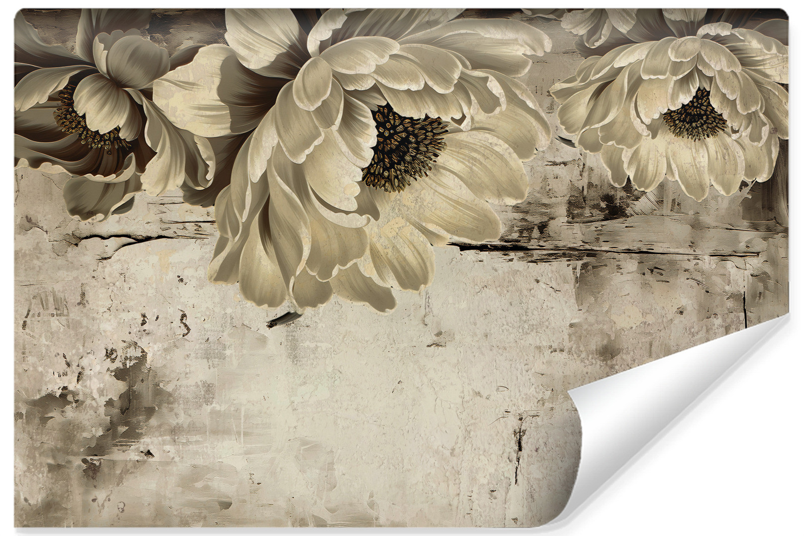Fototapeta Duże Abstrakcyjne Kwiaty 90x60cm