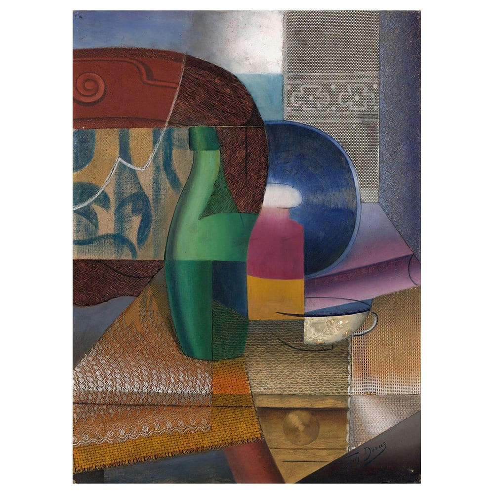 - Tableau - Nature morte avec une Bouteille et une Tasse 50x70cm