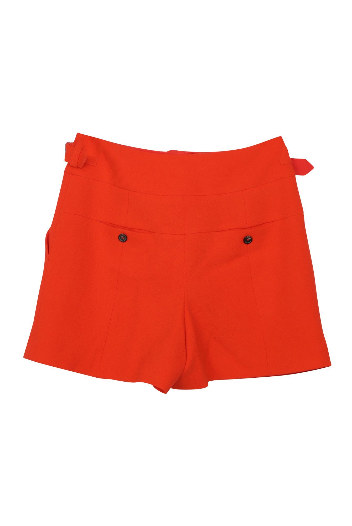 Nina Ricci Preloved Shorts Orange Wool