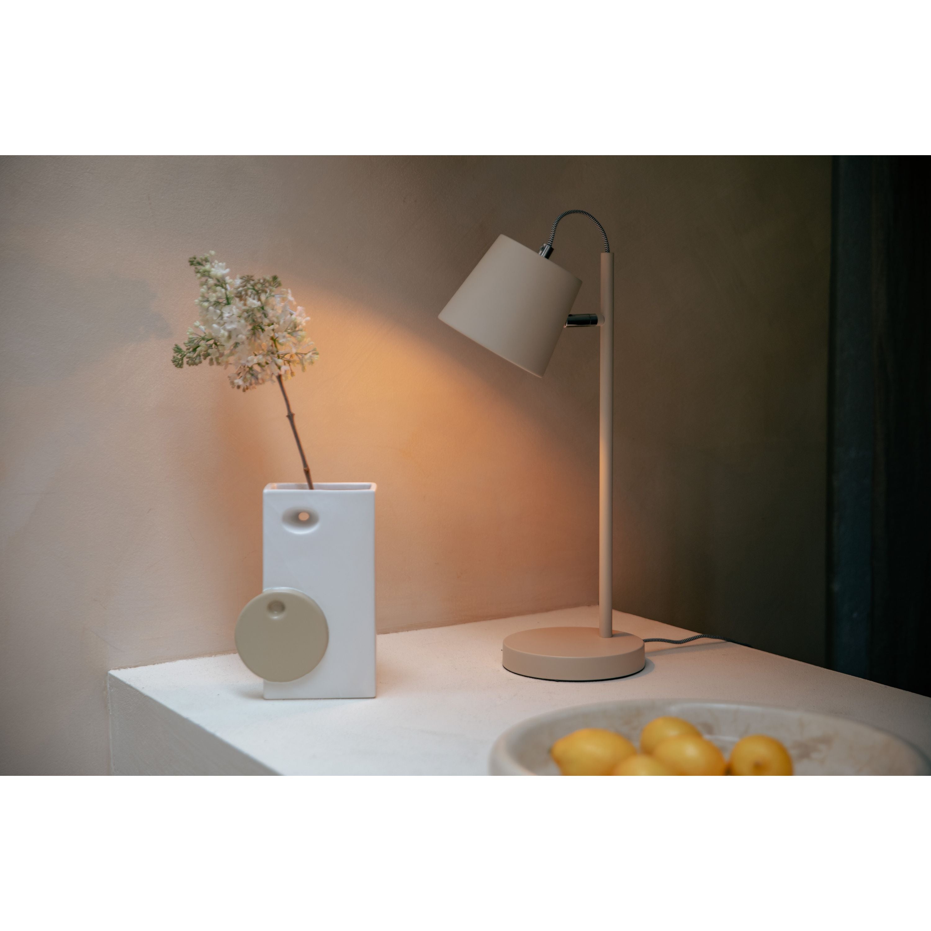 Zuiver Buckle Head Tafellamp Beige