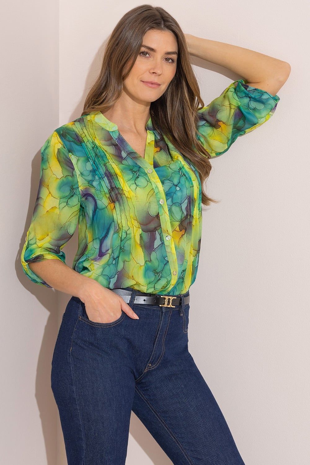 Klass. Bold Watercolour Print Shirt