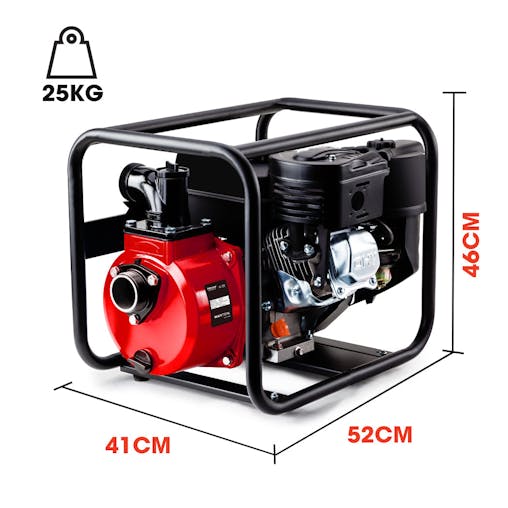 NNEMB 2 8HP Petrol High Flow Water Transfer Pump Irrigation Volume Inch