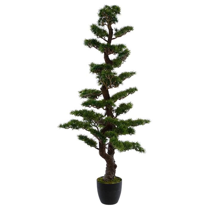 Planta bonsai artificial em vaso