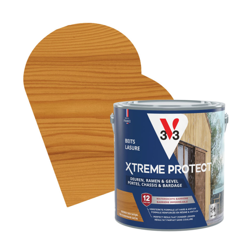 Lasure pour bois Xtreme Protect pin scandinave 2,5 L V33
