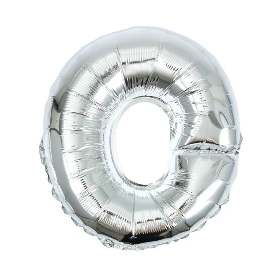 Silver Foil Letter O Balloon