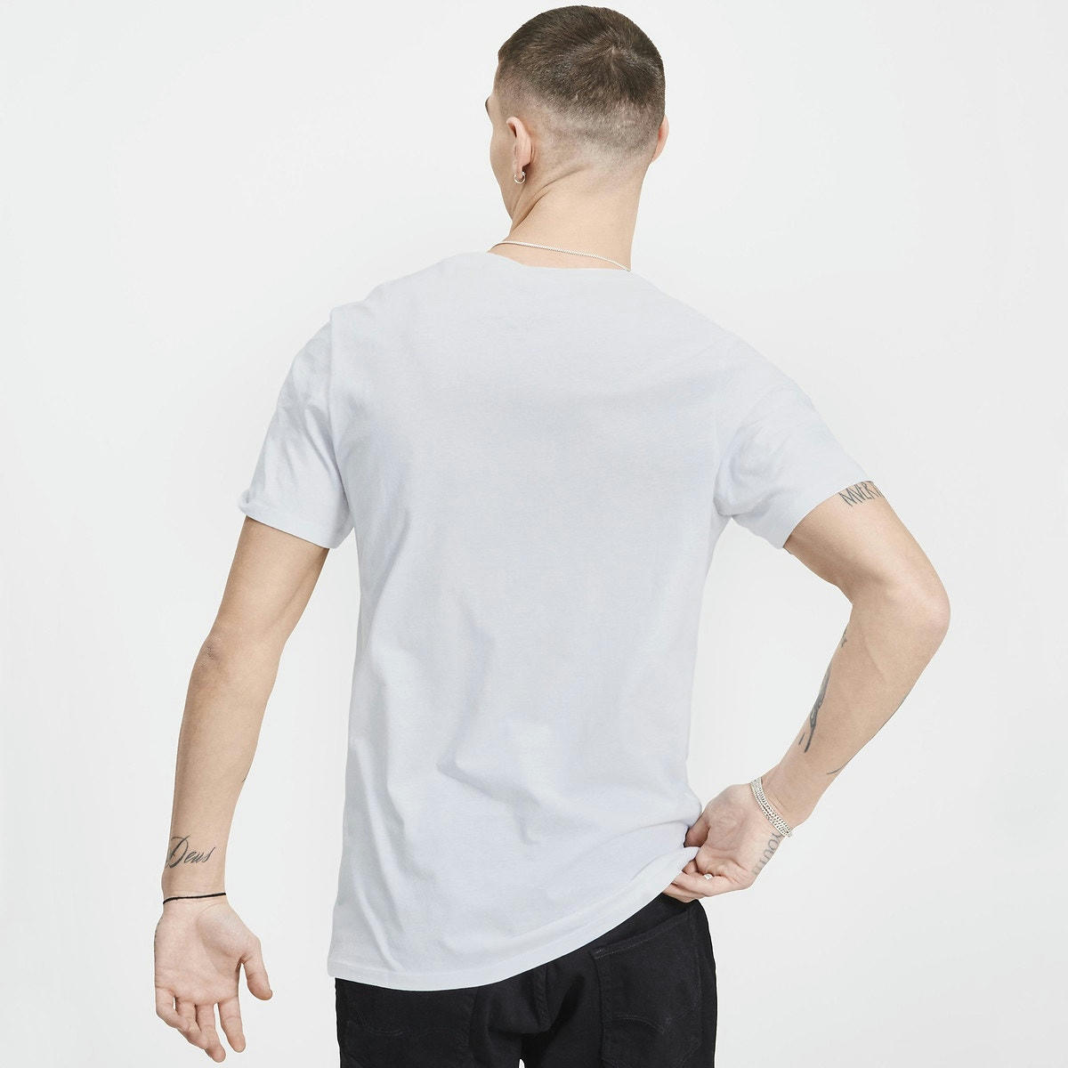 T-shirt col rond manches courtes imprimé devant