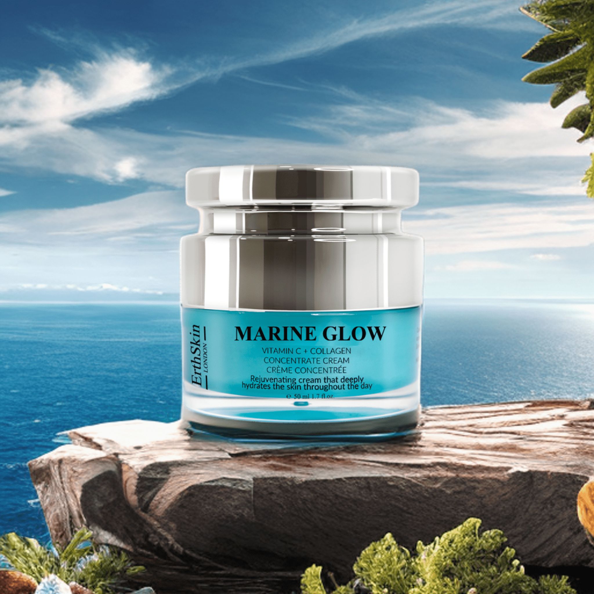 Erth Skin London Marine Glow Vitamin C Concentrate Anti-Aging Cream 50ml