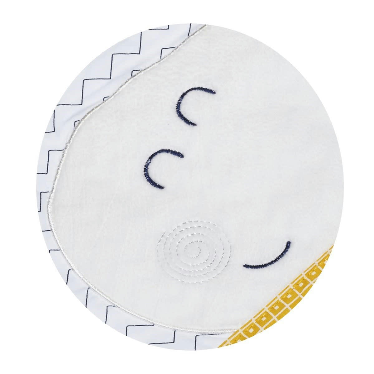 HELLO - Cape de Bain et Gant 75x75cm en coton blanc