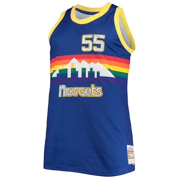 Dikembe Mutombo Denver Nuggets Big & Tall 1991/92 NBA 75th Anniversary Diamond Swingman Jersey - Blue