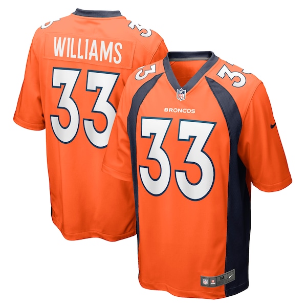 Javonte Williams Denver Broncos Nike Player Game Jersey - Orange/Navy