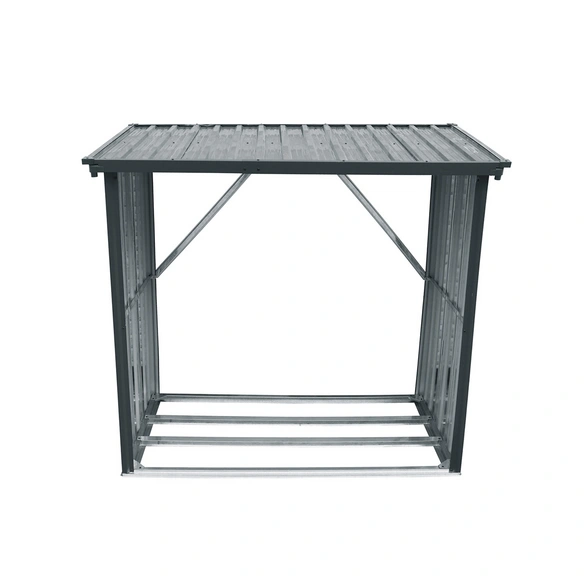 Kaminholzregal, BxHxT: 163 x 142 x 89 cm, Stahl