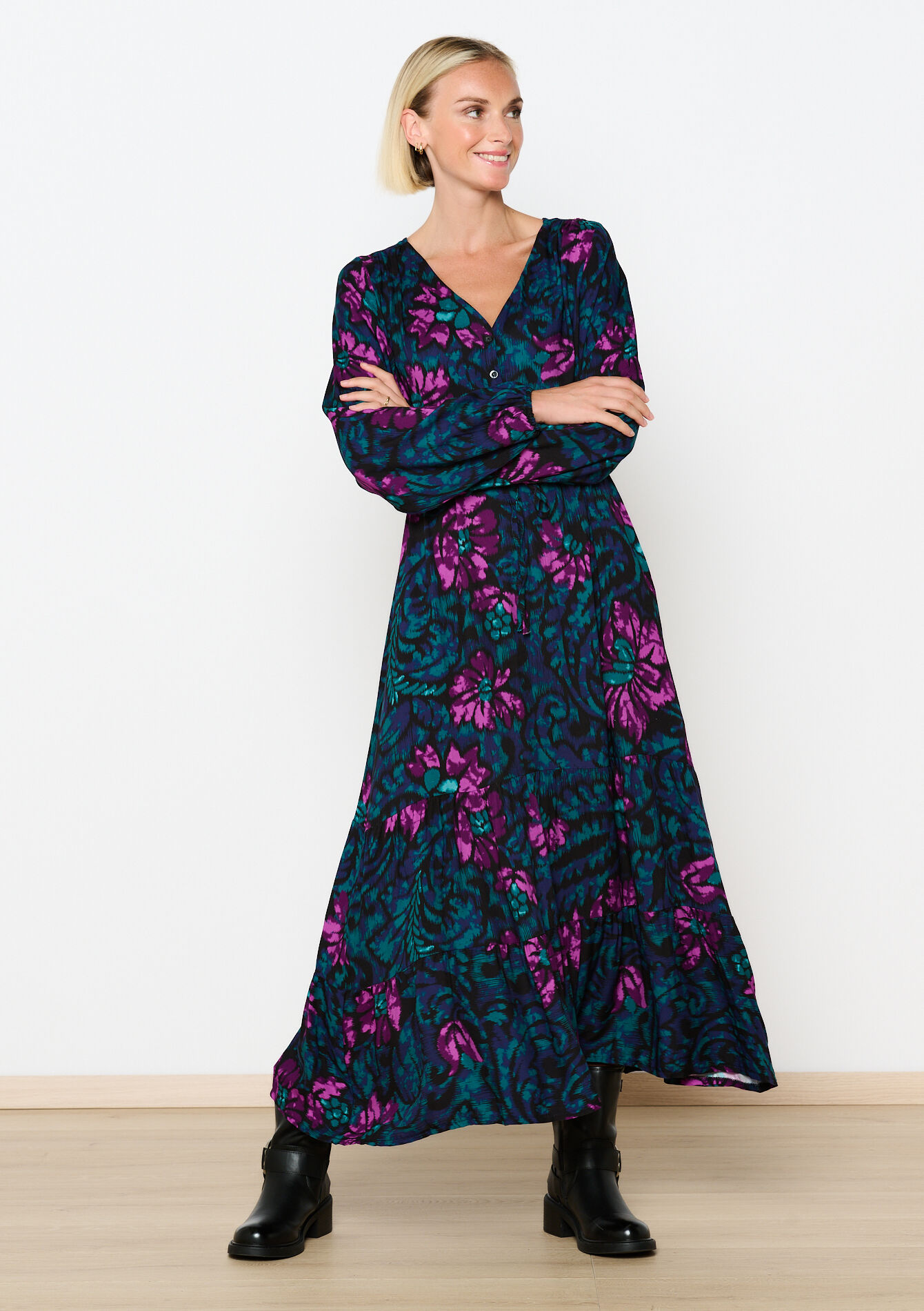 Maxi-jurk met bloemen