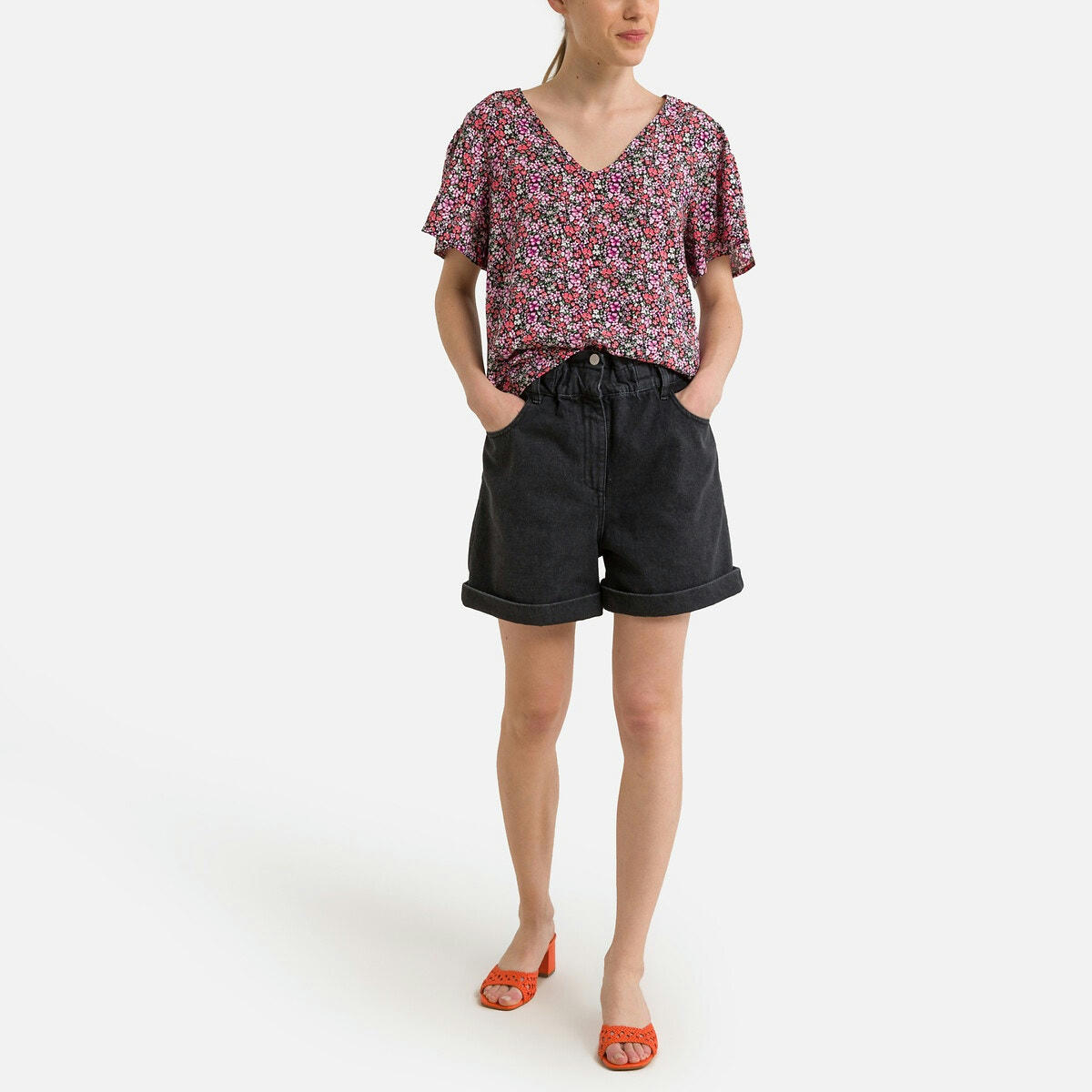 Blouse imprimée manches courtes