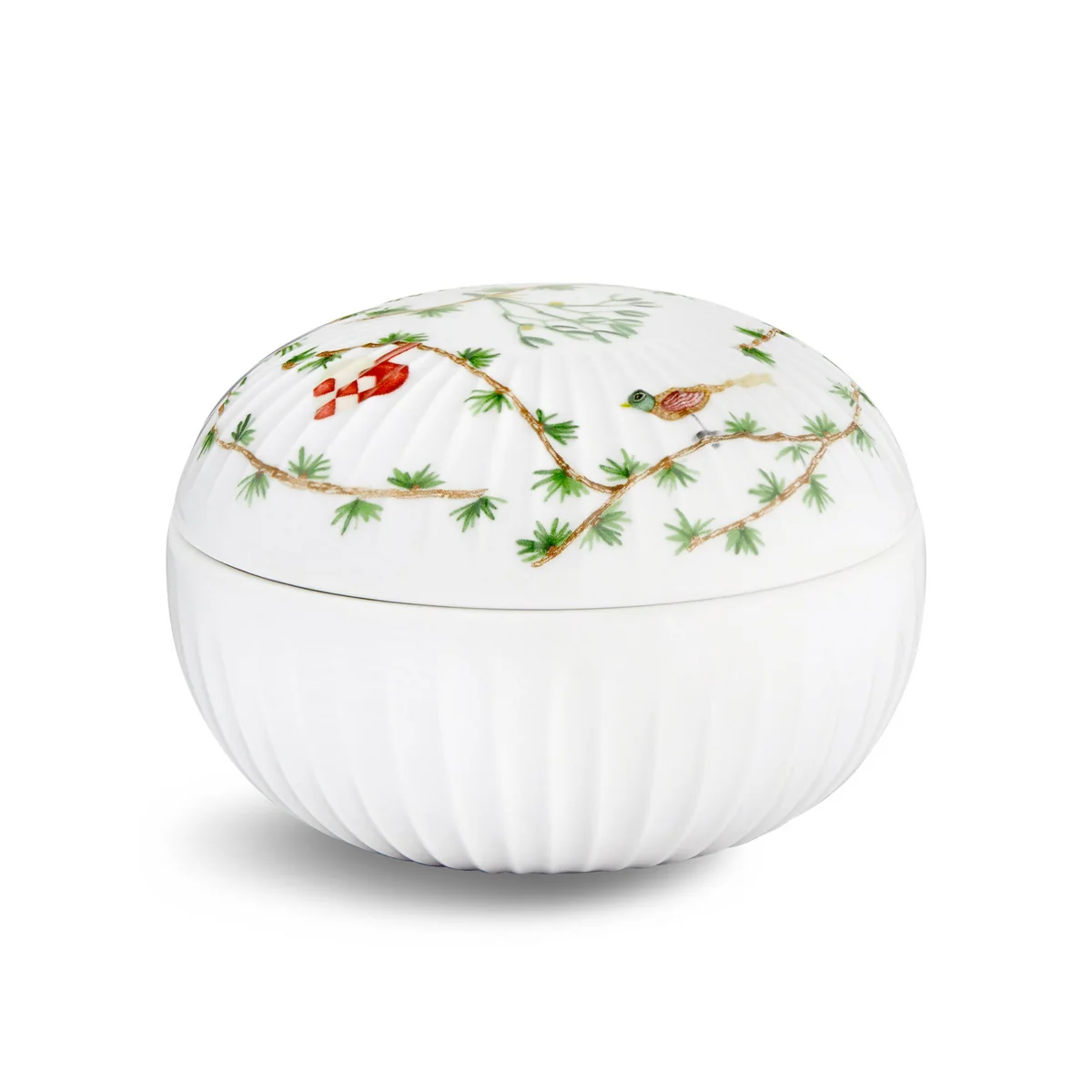 Kähler Design - Hammershøi Bonbonniere Weihnachten, weiß mit Dekoration