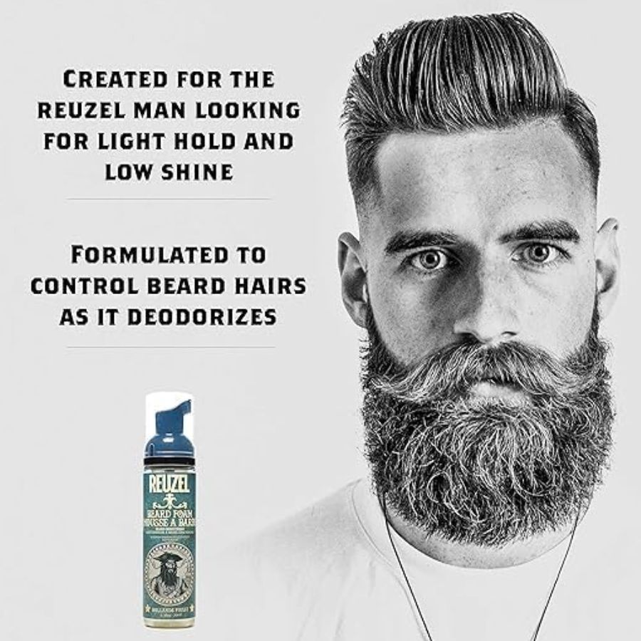 Reuzel Beard Foam, Reduces Beardruff And Itchy Skin - 70ml