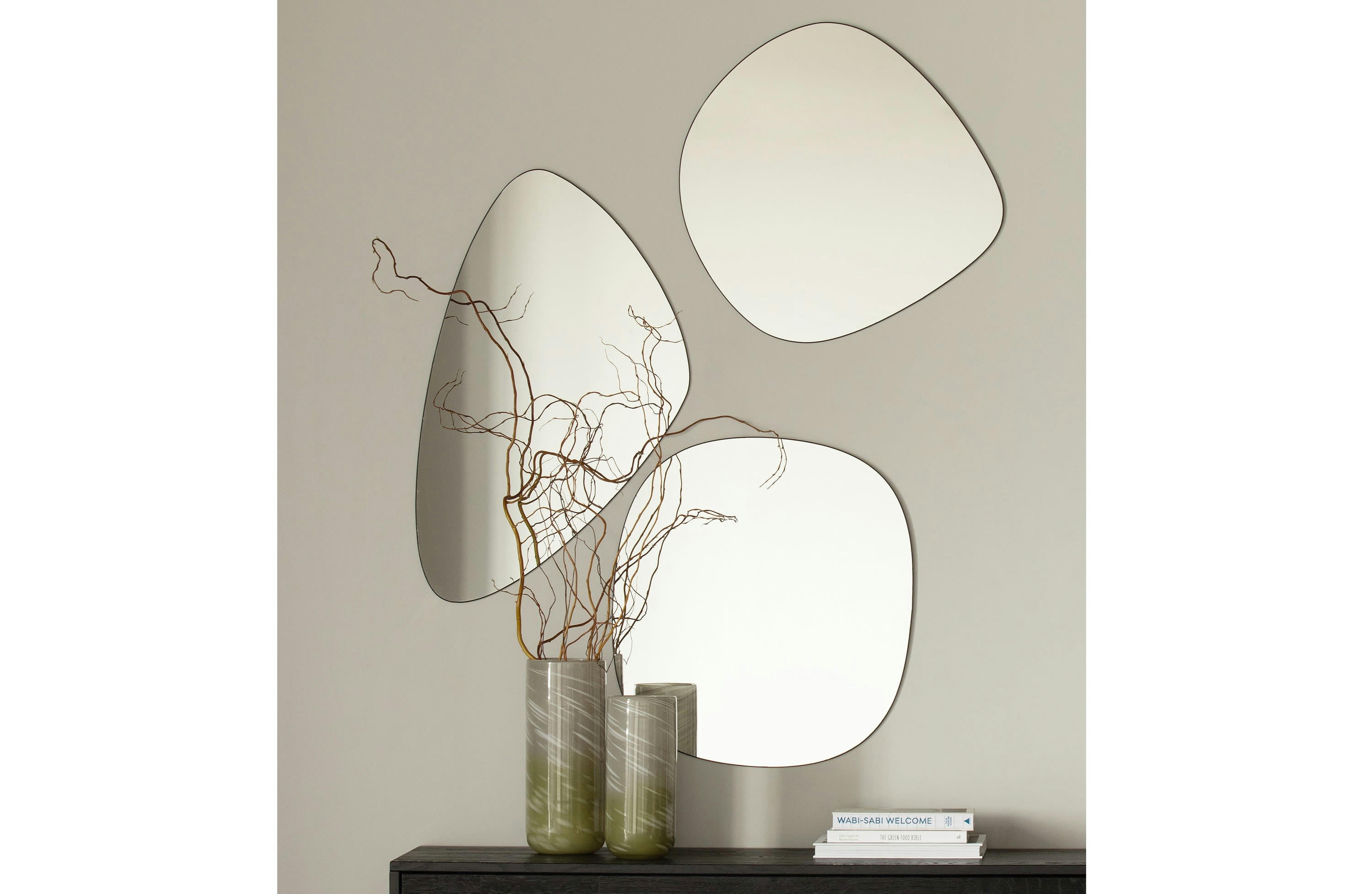 PHILOU - Miroir noir 59x60