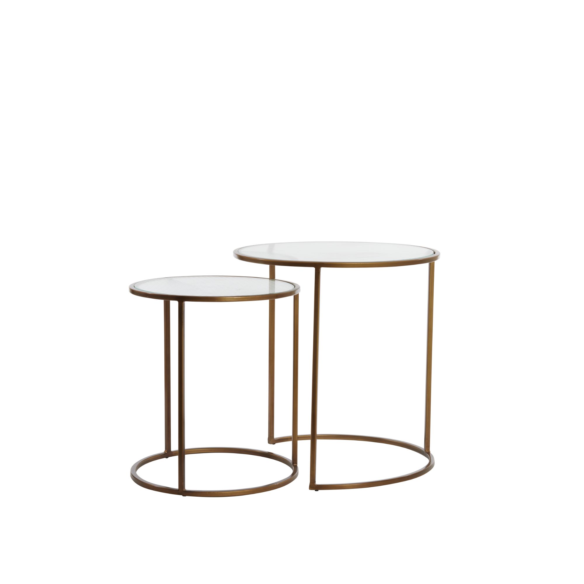 Light & Living bijzettafel Ferati - goud - Ø50cm