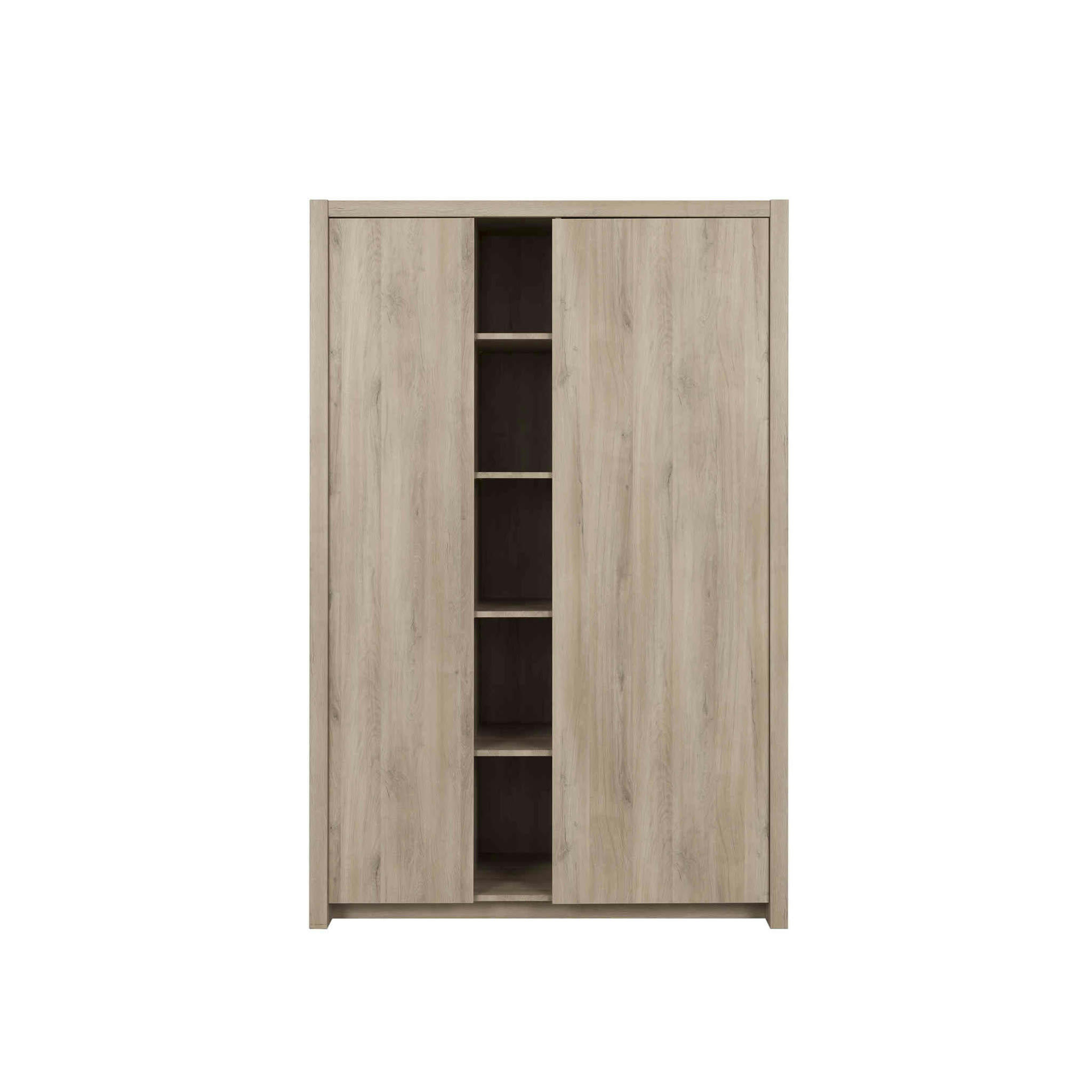 - Armoire en bois imitation chêne clair 59cm