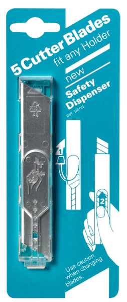 Nespoli Kit 5 lames de cutter 9 mm