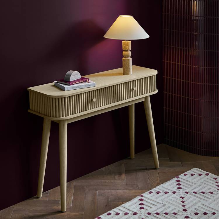 Habitat Kendi 2 drawer Console Table - Natural