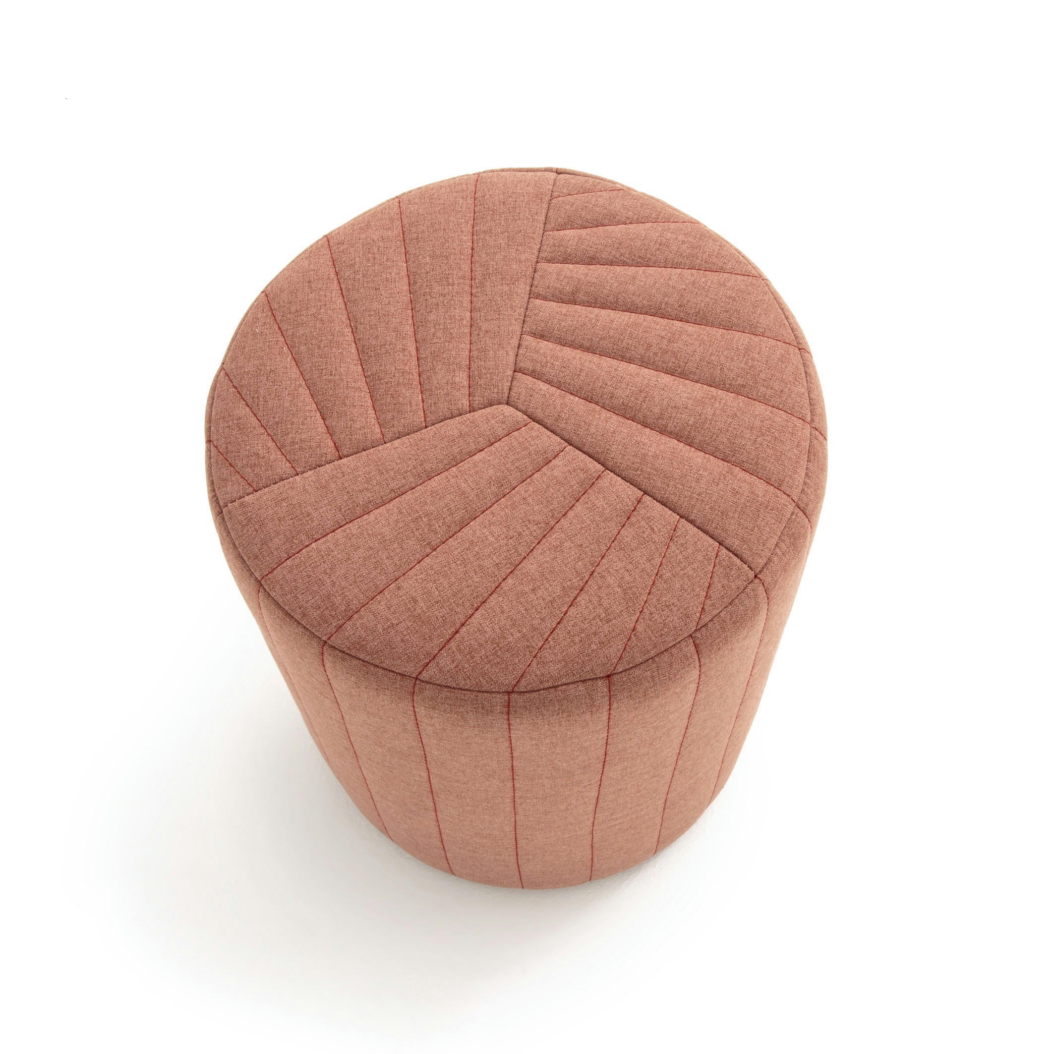 Pouf cylindrique surpiqué, JIMI