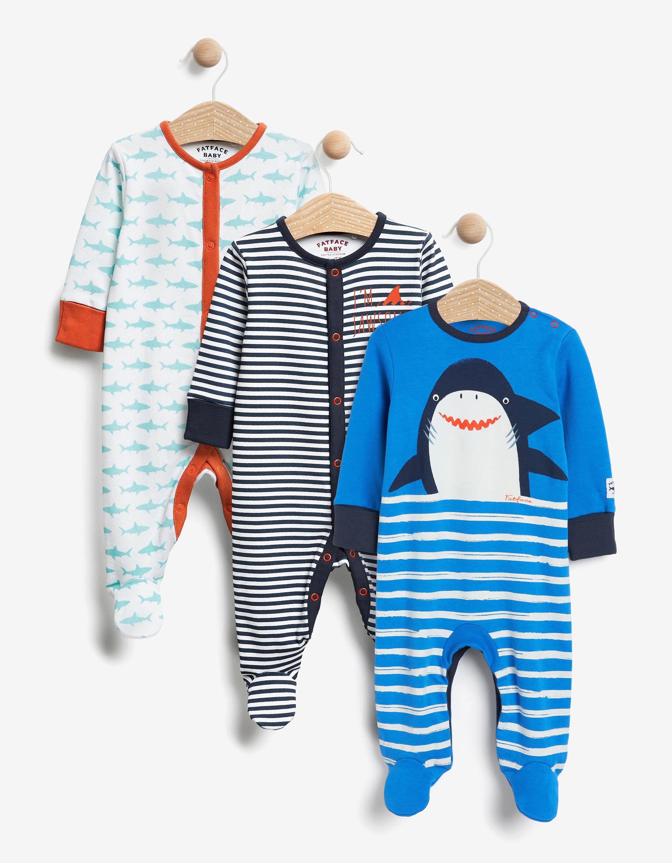 Three-Pack Sleepsuits