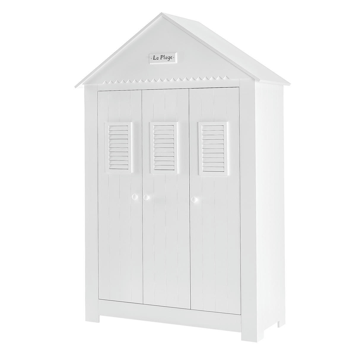 MARSYLIA - Armoire 3 portes blanc