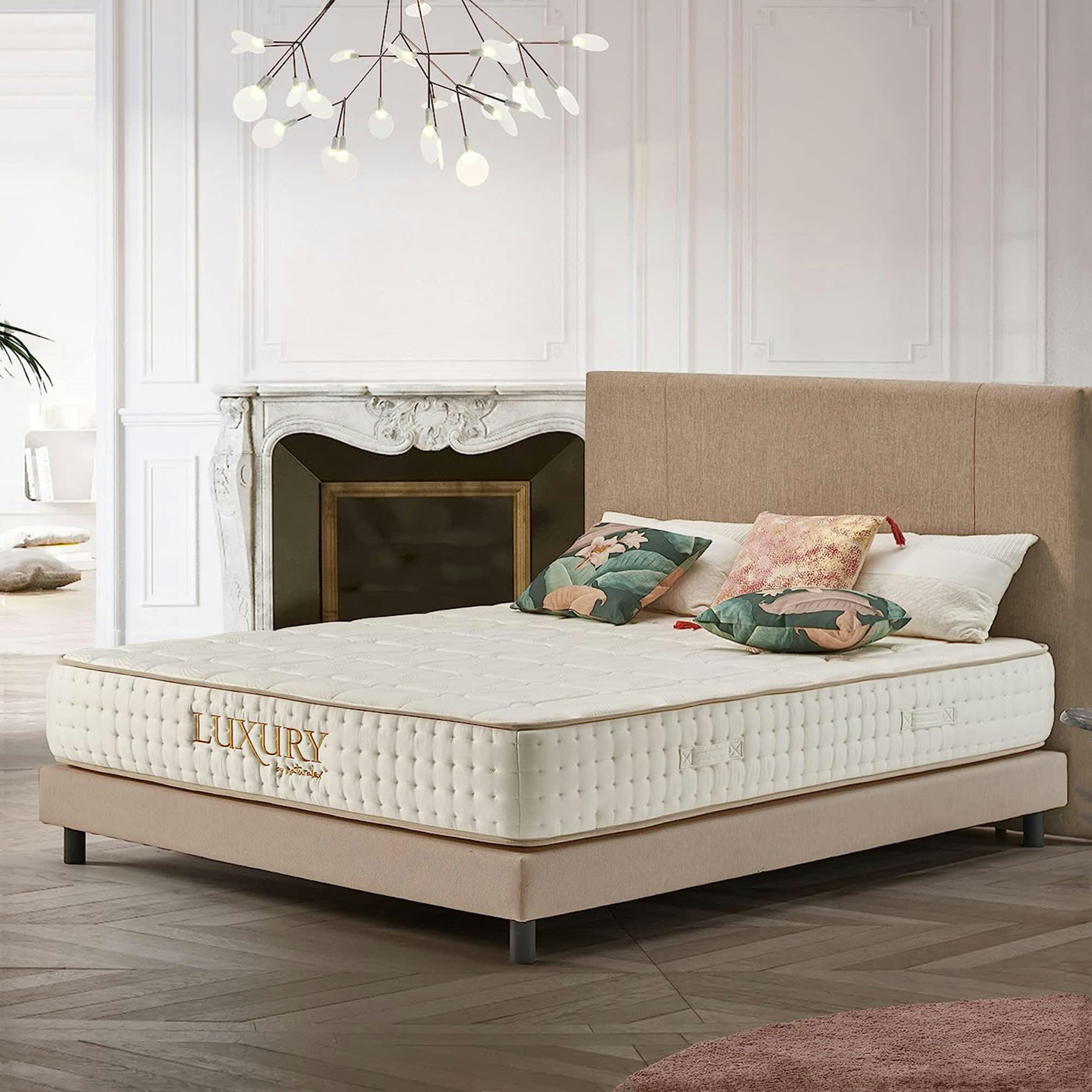 LUXURY SP - Matelas Ressorts Ensachés 180x200 - Épais 24 cm - Mi-Ferme