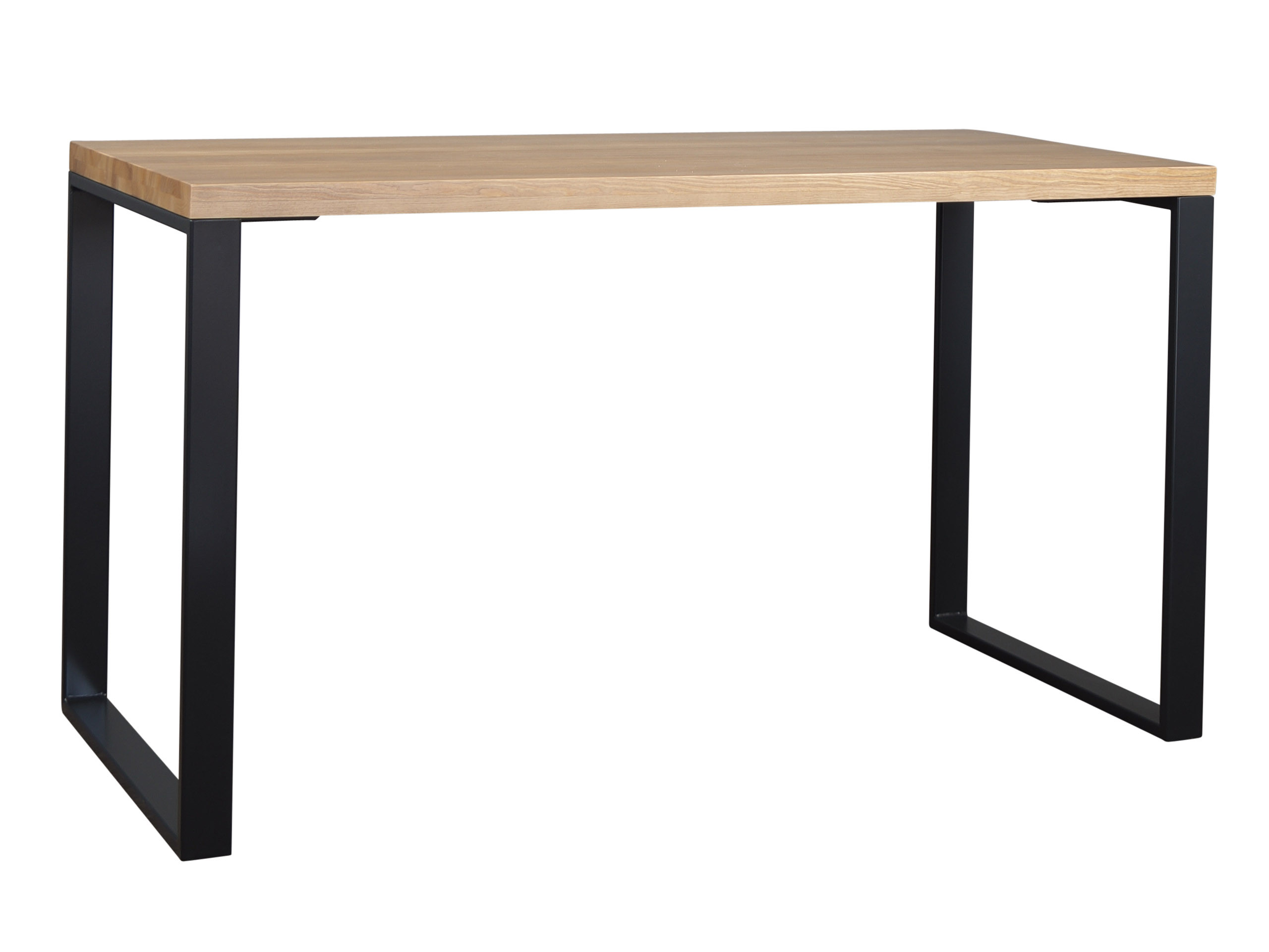 Biurko 140 cm drewno i metal DESK loftowe, kolor dębowy