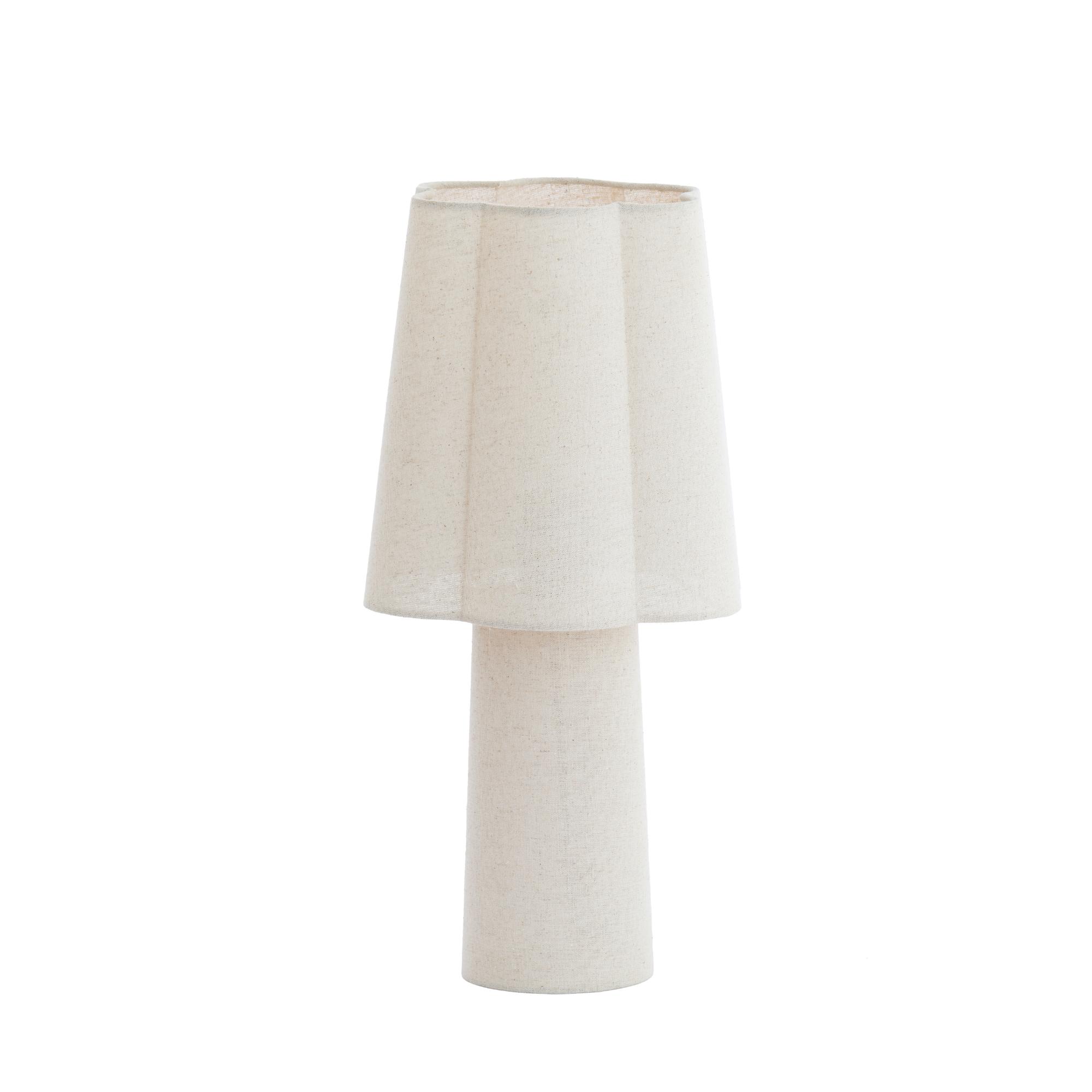 Light & Living tafellamp Musaby - wit - Ø25cm
