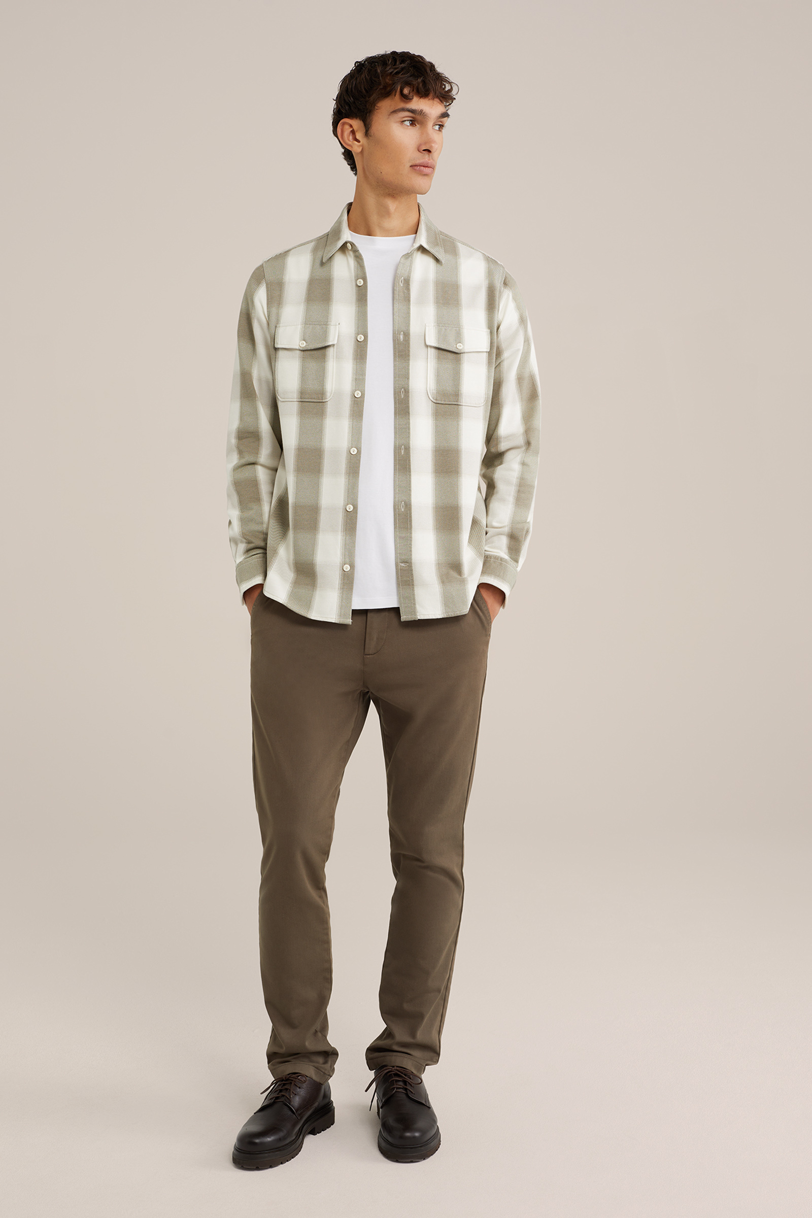 Heren Regular fit overshirt met print