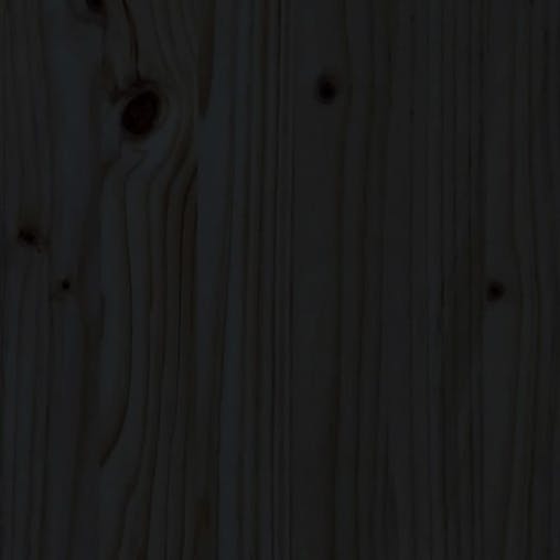 NNEVL Bed Headboard Black 140.5x4x100 cm Solid Wood Pine