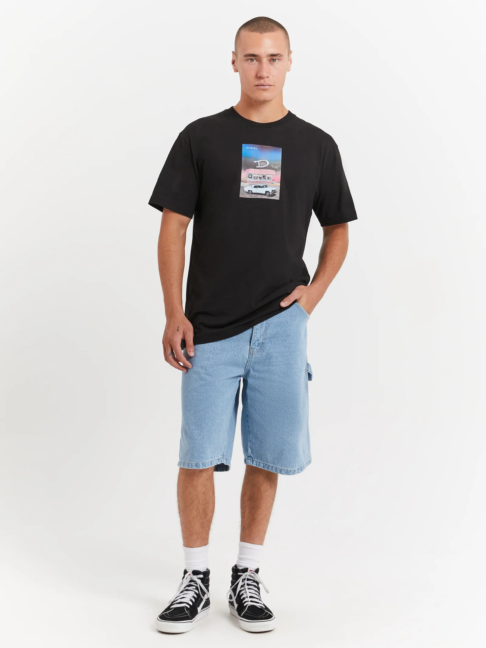 11' Relaxed Fit Carpenter Denim Shorts