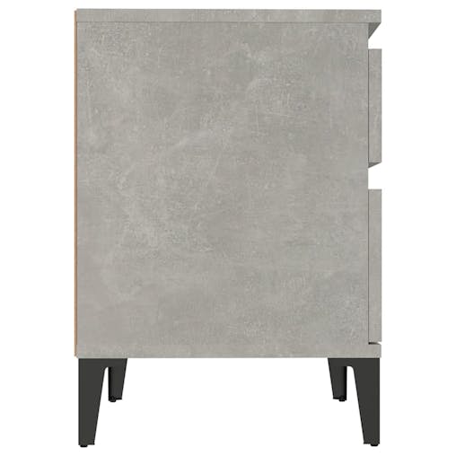 NNEVL Bedside Cabinet Concrete Grey 40x35x50 cm