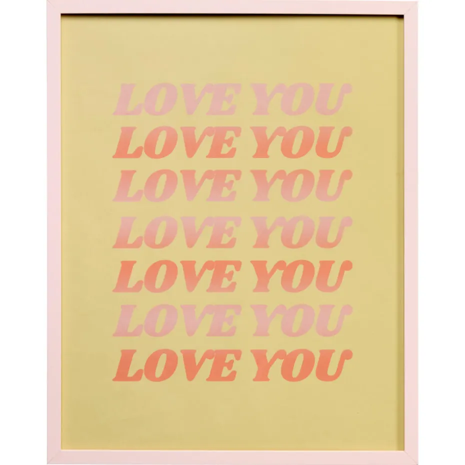 Kwantum Wanddecoratie | Poster Love You 40×50 Cm