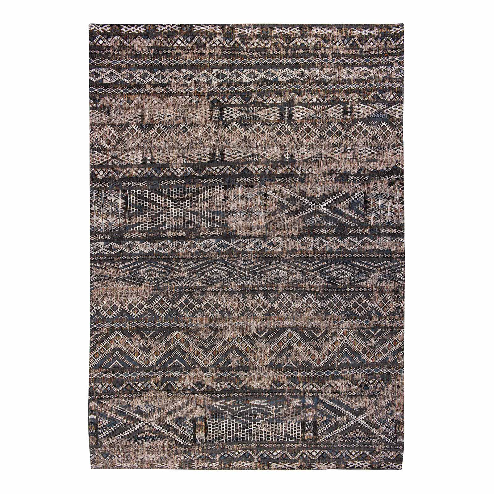 Louis De Poortere vloerkleed Black Rabat - grijs - 170x240cm