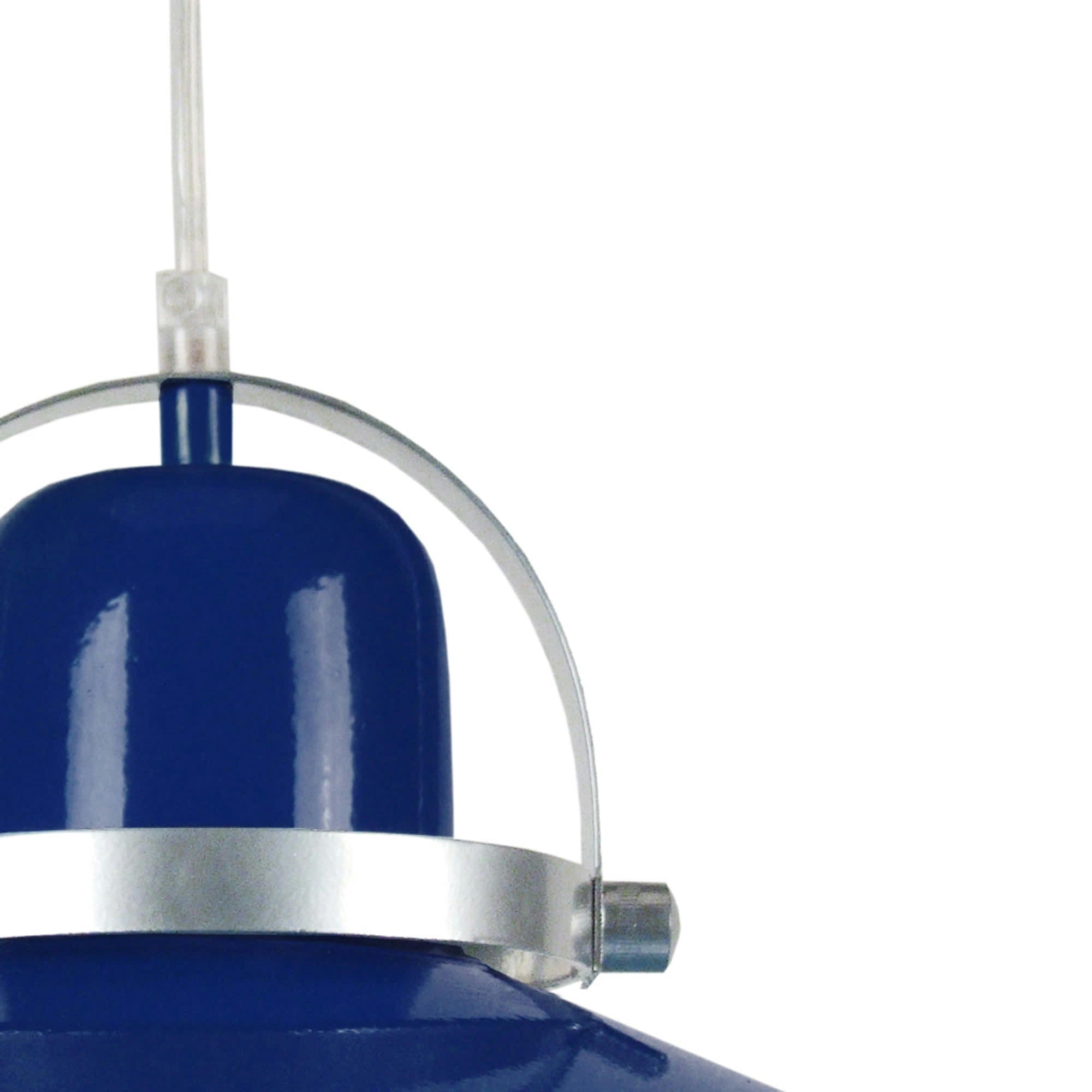 DANIEL - Suspension acier bleu