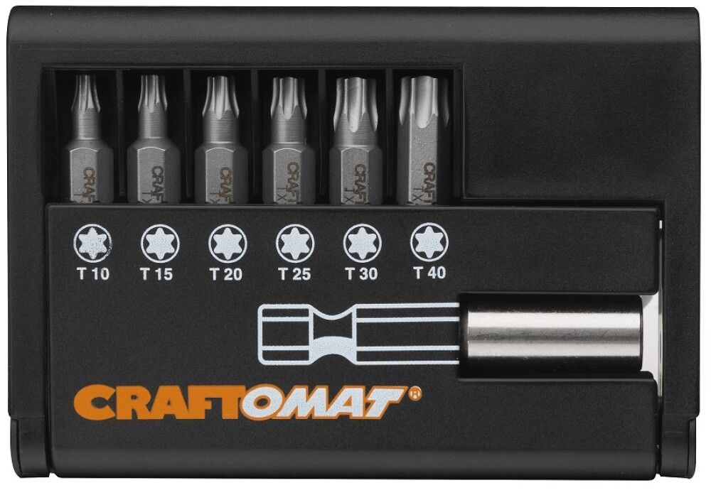 BITSSETT CRAFTOMAT TORX 6 DELER