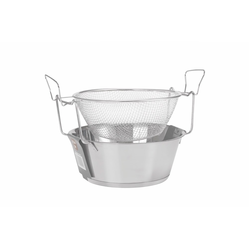 Fritadeira com cesto em inox