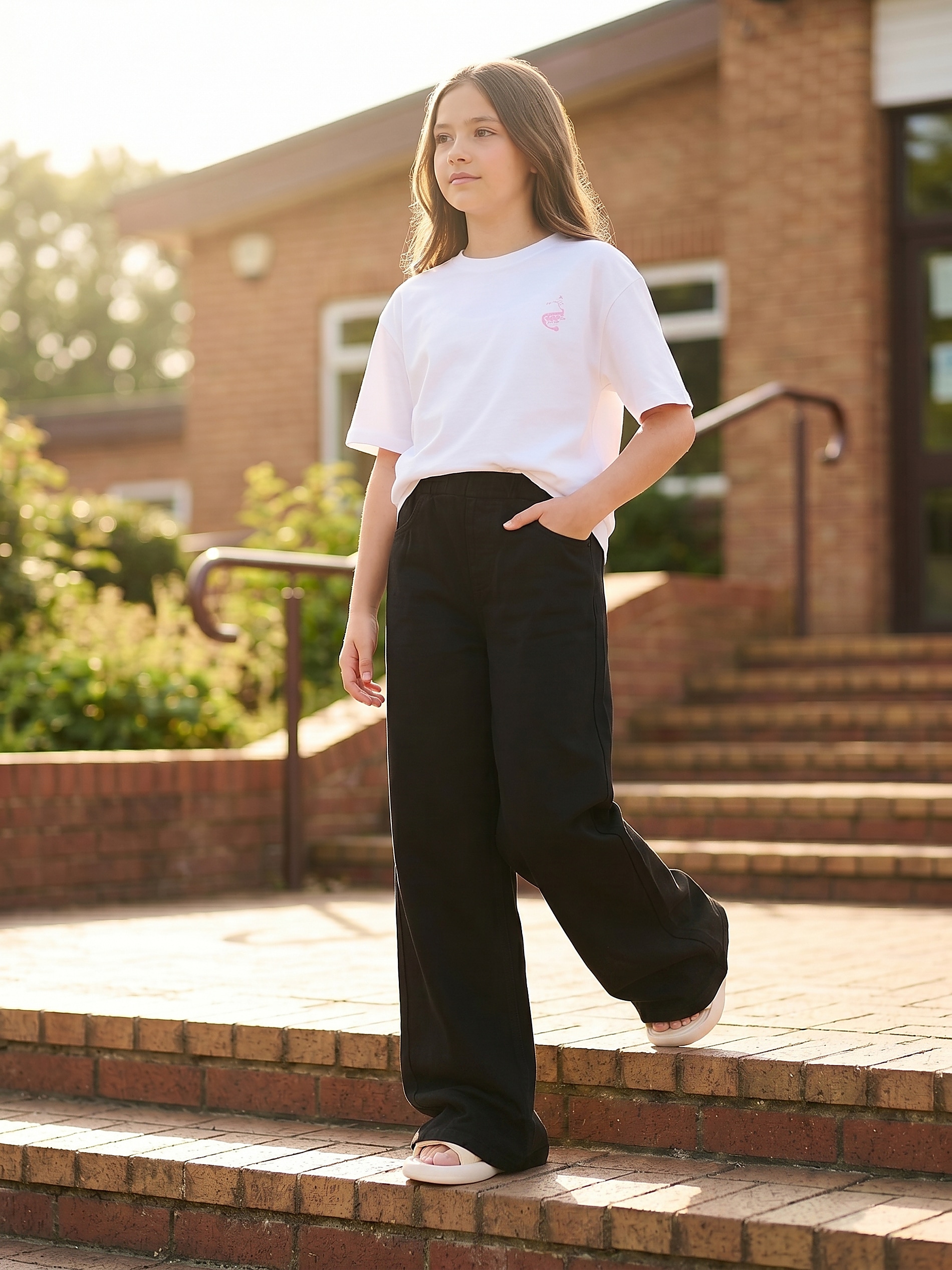 Jeansy wide leg high waist